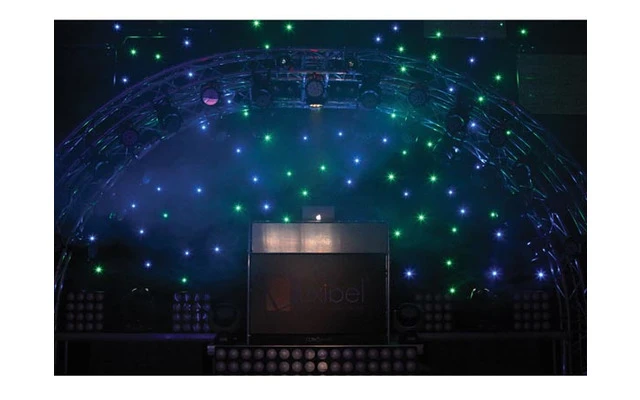 LED StarCloth I - En Flight Case - 128 LEDs Tricolores - 6 x 4m