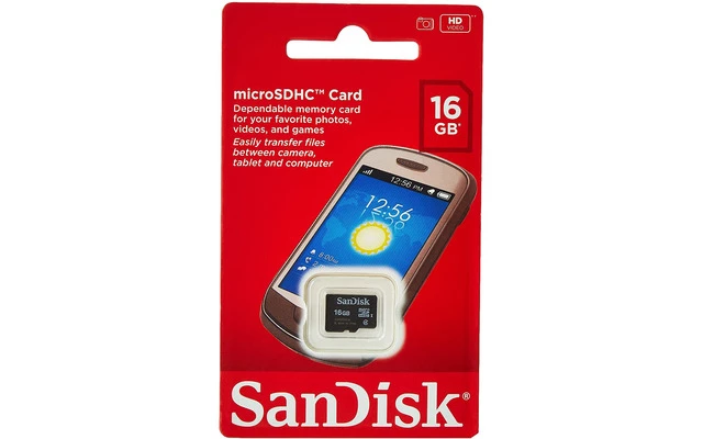 SanDisk microSD Card 16 GB , Clase IV