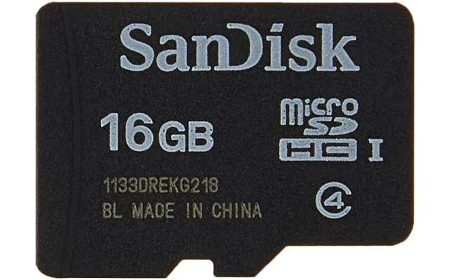 SanDisk microSD Card 16 GB , Clase IV