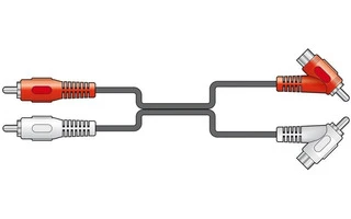 Cable 2 RCA Macho - 2 RCA Macho/ Hembra 1.8 metros