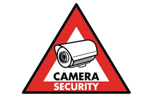Pegatina de cámara de seguridad