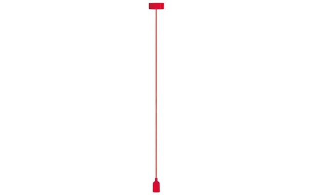 Lámpara de diseño con cable de tela - para colgar del techo - color Rojo