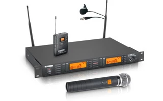 LD Systems WS 1000 G2 HHL2 - Sistema inalámbrico con Petaca, Micrófono Lavalier y Micrófono de M