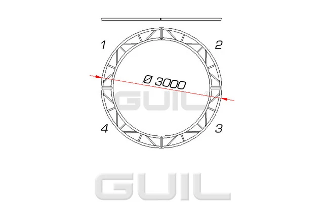 GUIL CCP-3 - Estructura ciruclar de 3 metros