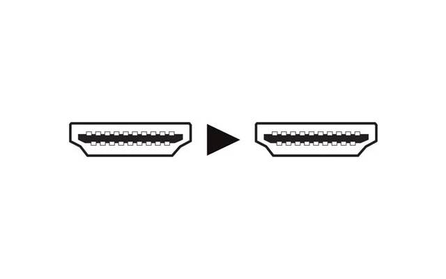 Conector HDMI a conectar HDMI - blanco / básico / 2.5m