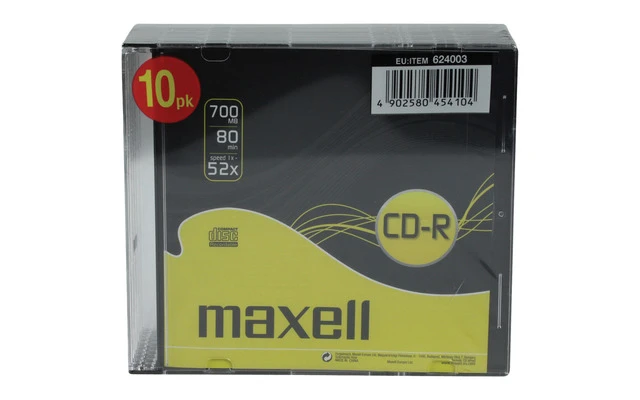 CD-R 700 MB 10 UNIDADES MAXELL 