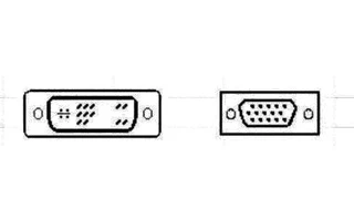 DVI-A-VGA cable 5.00 m