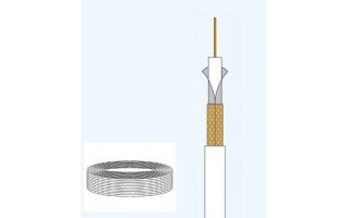 EDC CABLE COAXIAL SAT 2 TV Y SAT BLANCO HQ 100M