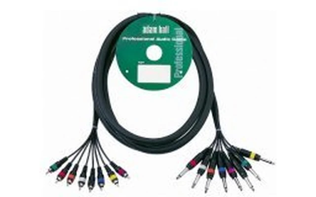 Adam Hall - 8 pares 8 x Jack mono / 8 x RCA 3 m