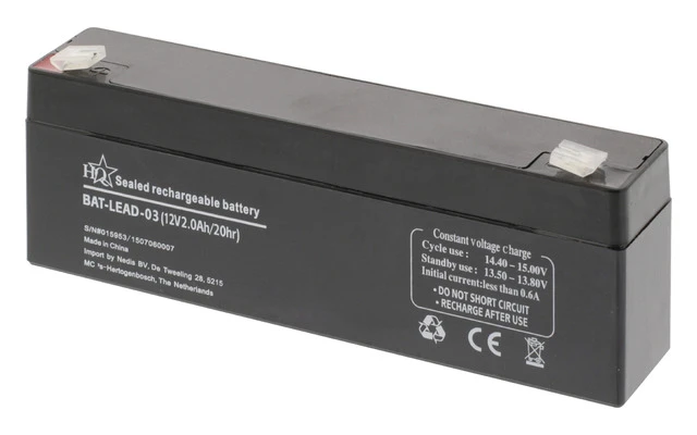 Batería de ácido de plomo 12 V 2 Ah