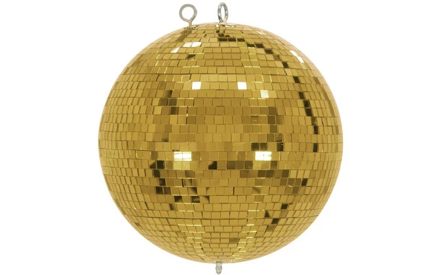 EUROLITE Set Bola de espejos 30cm dorada con soporte y funda trípode negra