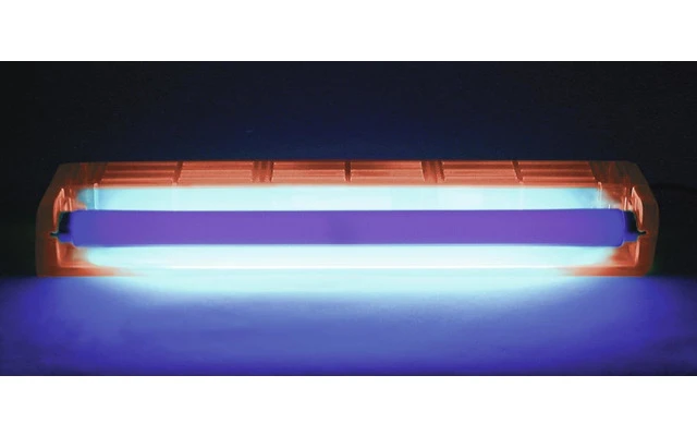 Eurolite soporte con luz negra 45cm 15W ABS color rojo
