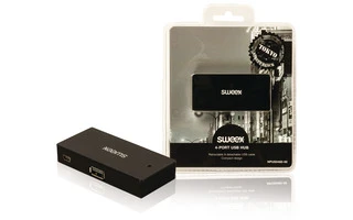 Concentrador USB de 4 puertos Tokyo en negro - Sweex NPUS0480-00