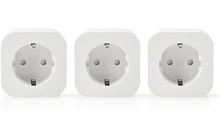 Wi-Fi Smart Plug - Schuko Type F - 10 A - 3-Pack - Nedis WIFIP130FWT3