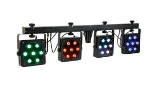 Juego de iluminación PAR LED - 28 LEDs DE 3W RGB