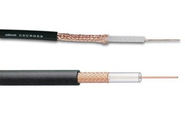 CABLE COAXIAL RG-59 B/U MIL NEGRO, BOBINA 500m