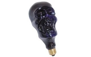 BOMBILLA DE LUZ NEGRA "CALAVERA" E27, 40W/230V