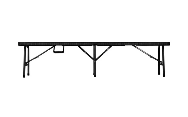 Banco plegable - aspecto de ratán - 180 x 25 x 43 cm
