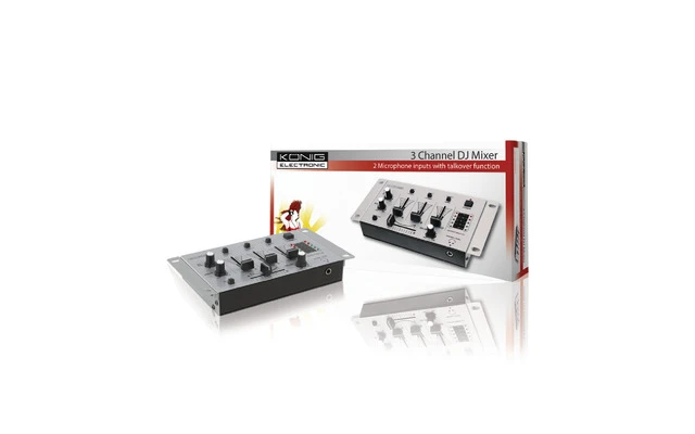 Mesa de mezclas de 3 canales para DJ