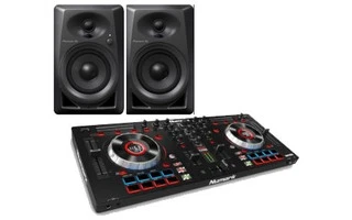 Numark MixTrack Platinium + Pioneer DM 40