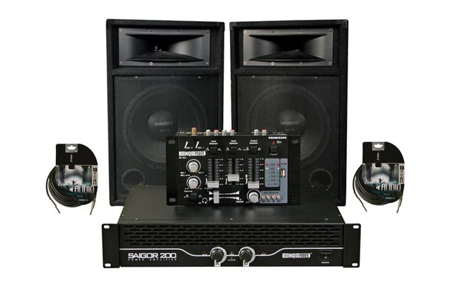 Juego disco audio 400W RMS