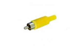 Conector RCA Macho - Amarillo