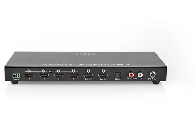 Interruptor de Matriz HDMI™ - 4x2 Puertos - 4x Entradas HDMI™ - 2x Salidas HDMI™ - 4 K a 60 Hz -