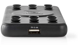 Batería Portátil con Cargador Inalámbrico - 5000 mAh - 2 x 2,1 A - Salidas USB/USB Type-C