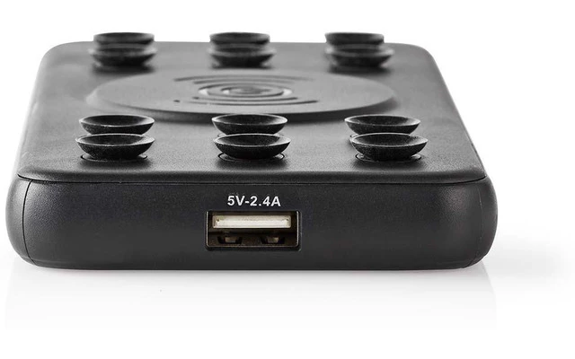 Batería Portátil con Cargador Inalámbrico - 5000 mAh - 2 x 2,1 A - Salidas USB/USB Type-C
