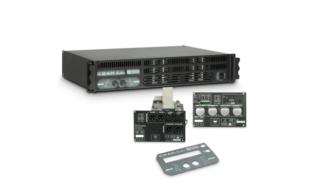 Ram Audio S 4000 DSP GPIO Amplificador de PA 2 x 1950 W 2 Ohmios con Módulo DSP y GPIO