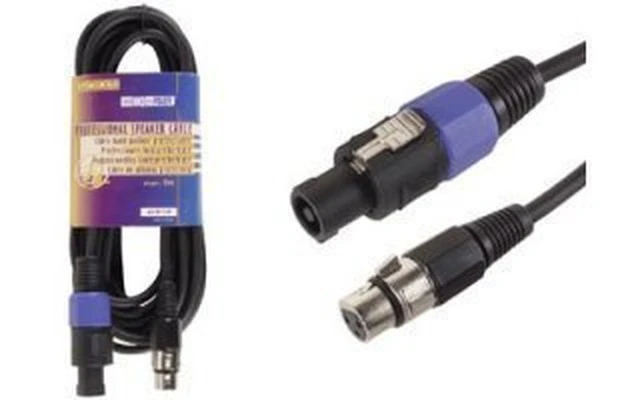 Cable altavoz pro, conector altavoz, 4 polos, macho a XLR hembra