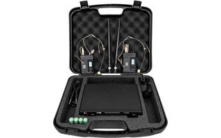 EK Audio JRU680HD - Sistema sem fios duplo de microfone headset