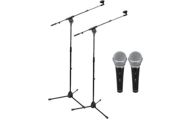 Conjunto de dos micrófonos - Samson R21 SW + Pie de micrófono profesional