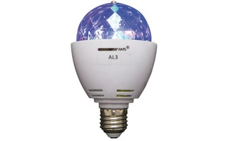 AMS AL3 - Bombilla E27 efecto LED 3W RGB