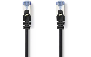 Cable de Red CAT6a SF/UTP - RJ45 Macho - RJ45 Macho - 2,0 m - Negro - Nedis CCGP85320BK20