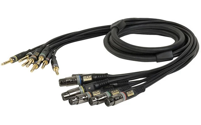 DAP Audio XGL33 - XLR/F > Jack stereo, 8-vias 3 m 