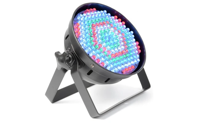 BeamZ Foco PAR64 negro corto DMX 186 x 10mm RGBW