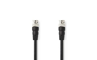 Cable de Vídeo BNC - BNC Macho - BNC Macho - 1,0 m - Negro - Nedis CVGP01000BK10