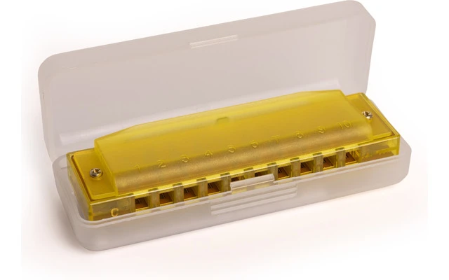Hohner Translucent Harp Yellow Hardcase