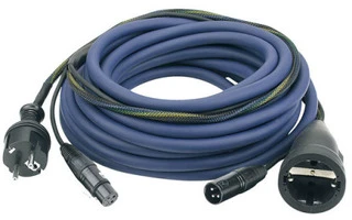 Cable prolongador alimentación de corriente + señal de Audio XLR 10 m