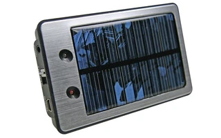 CARGADOR SOLAR CON BATERÍA LI-ION  - 3.7V / 2000mAh