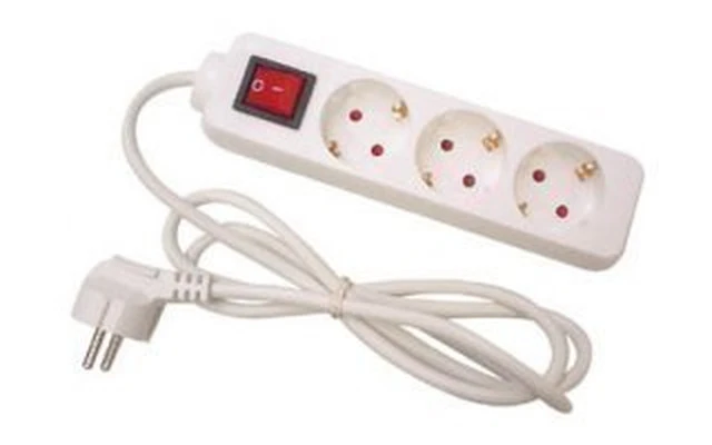 Base múltiple 3 tomas con interruptor - NETBS3S