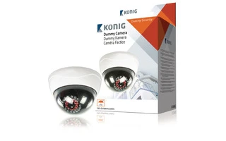 Cámara domo con LED IR fictícia para exteriores