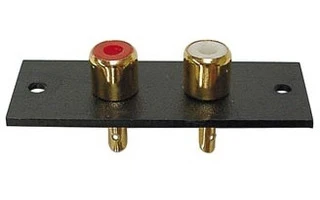 Conector RCA - 2 Polos - Dorado