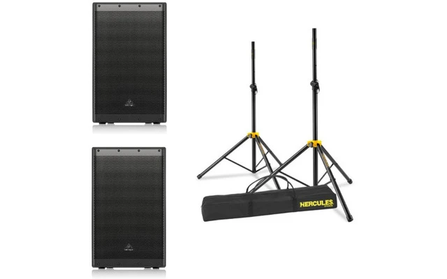 Pack Pareja Behringer DR115DSP con trípodes