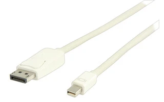 Cable Mini DisplayPort - DisplayPort 1.00 m en color blanco