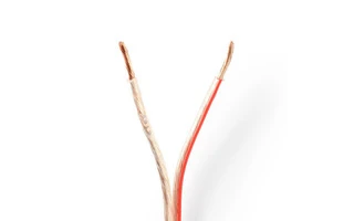 Cable de Altavoz - 2x 2,50 mm2 - 100 m - Brida - Transparente - Nedis CAGW2500TR1000