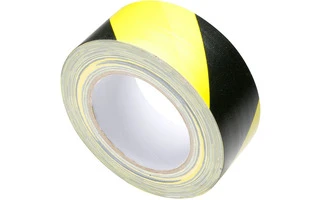 Cinta textil de seguridad 50mm x 25m negro/amarillo