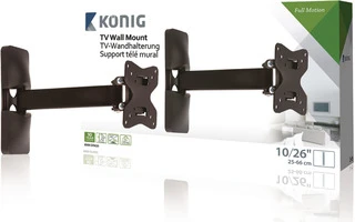 Soporte de pared con movimiento total 25-66 cm 20 kg