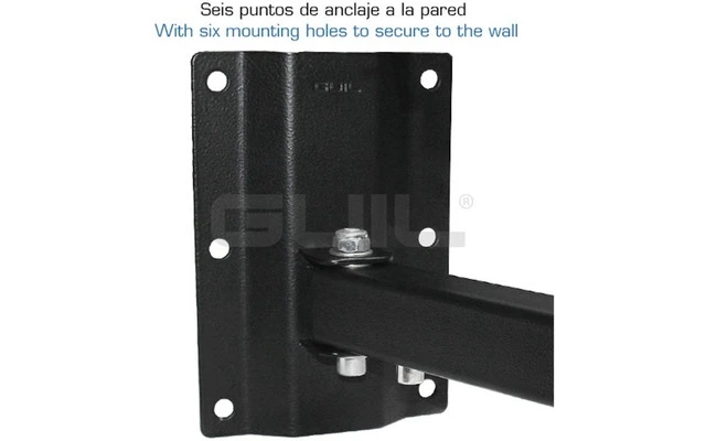 Guil ALT-16 Soporte de pared reforzado para altavoz, diseño telescópico - Stock B